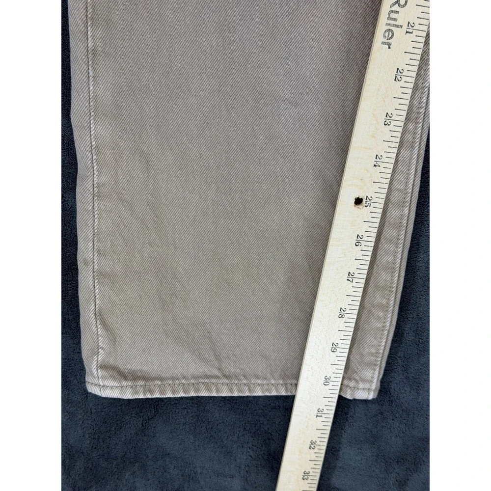 Levis 501 Original Fit Mens Jeans Tan Khaki Button Fly‎ Straight Leg 33x32